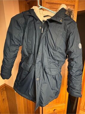 Lands' End Boys Nordic Navy Hooded Parka